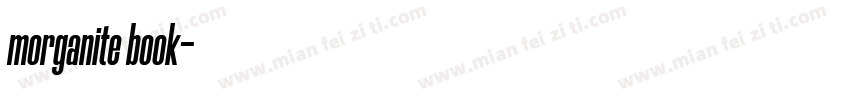 morganite book字体转换